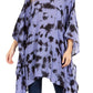 Sakkas Adalwin Desert Sun Lightweight Circle Ponch Tunic Top Blouse W / Embroidery
