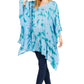 Sakkas Adalwin Desert Sun Lightweight Circle Ponch Tunic Top Blouse W / Embroidery