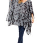 Sakkas Adalwin Desert Sun Lightweight Circle Ponch Tunic Top Blouse W / Embroidery