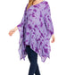 Sakkas Adalwin Desert Sun Lightweight Circle Ponch Tunic Top Blouse W / Embroidery