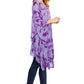 Sakkas Adalwin Desert Sun Lightweight Circle Ponch Tunic Top Blouse W / Embroidery
