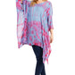 Sakkas Adalwin Desert Sun Lightweight Circle Ponch Tunic Top Blouse W / Embroidery
