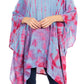 Sakkas Adalwin Desert Sun Lightweight Circle Ponch Tunic Top Blouse W / Embroidery