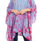 Sakkas Adalwin Desert Sun Lightweight Circle Ponch Tunic Top Blouse W / Embroidery