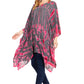 Sakkas Adalwin Desert Sun Lightweight Circle Ponch Tunic Top Blouse W / Embroidery