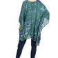 Sakkas Adalwin Desert Sun Lightweight Circle Ponch Tunic Top Blouse W / Embroidery