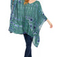 Sakkas Adalwin Desert Sun Lightweight Circle Ponch Tunic Top Blouse W / Embroidery