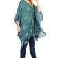 Sakkas Adalwin Desert Sun Lightweight Circle Ponch Tunic Top Blouse W / Embroidery