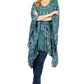 Sakkas Adalwin Desert Sun Lightweight Circle Ponch Tunic Top Blouse W / Embroidery