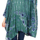 Sakkas Adalwin Desert Sun Lightweight Circle Ponch Tunic Top Blouse W / Embroidery