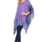 Sakkas Adalwin Desert Sun Lightweight Circle Ponch Tunic Top Blouse W / Embroidery