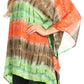 Sakkas Adalwin Desert Sun Lightweight Circle Ponch Tunic Top Blouse W / Embroidery