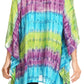 Sakkas Adalwin Desert Sun Lightweight Circle Ponch Tunic Top Blouse W / Embroidery