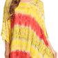 Sakkas Adalwin Desert Sun Lightweight Circle Ponch Tunic Top Blouse W / Embroidery