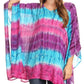 Sakkas Adalwin Desert Sun Lightweight Circle Ponch Tunic Top Blouse W / Embroidery