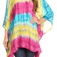 Sakkas Adalwin Desert Sun Lightweight Circle Ponch Tunic Top Blouse W / Embroidery
