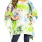 Sakkas Adalwin Second TieDye Desert Sun Circle Ponch Tunic Top Blouse W/Embroidery