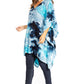 Sakkas Adalwin Second TieDye Desert Sun Circle Ponch Tunic Top Blouse W/Embroidery