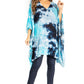 Sakkas Adalwin Second TieDye Desert Sun Circle Ponch Tunic Top Blouse W/Embroidery