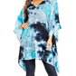 Sakkas Adalwin Second TieDye Desert Sun Circle Ponch Tunic Top Blouse W/Embroidery