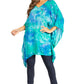 Sakkas Adalwin Second TieDye Desert Sun Circle Ponch Tunic Top Blouse W/Embroidery