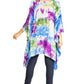 Sakkas Adalwin Second TieDye Desert Sun Circle Ponch Tunic Top Blouse W/Embroidery
