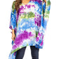 Sakkas Adalwin Second TieDye Desert Sun Circle Ponch Tunic Top Blouse W/Embroidery