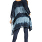 Sakkas Adalwin Second TieDye Desert Sun Circle Ponch Tunic Top Blouse W/Embroidery