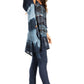 Sakkas Adalwin Second TieDye Desert Sun Circle Ponch Tunic Top Blouse W/Embroidery