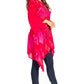 Sakkas Adalwin Second TieDye Desert Sun Circle Ponch Tunic Top Blouse W/Embroidery