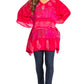 Sakkas Adalwin Second TieDye Desert Sun Circle Ponch Tunic Top Blouse W/Embroidery