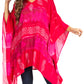Sakkas Adalwin Second TieDye Desert Sun Circle Ponch Tunic Top Blouse W/Embroidery
