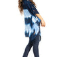 Sakkas Adalwin Second TieDye Desert Sun Circle Ponch Tunic Top Blouse W/Embroidery
