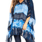 Sakkas Adalwin Second TieDye Desert Sun Circle Ponch Tunic Top Blouse W/Embroidery