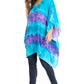 Sakkas Adalwin Second TieDye Desert Sun Circle Ponch Tunic Top Blouse W/Embroidery