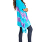 Sakkas Adalwin Second TieDye Desert Sun Circle Ponch Tunic Top Blouse W/Embroidery