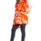 Sakkas Adalwin Second TieDye Desert Sun Circle Ponch Tunic Top Blouse W/Embroidery