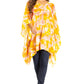 Sakkas Adalwin Second TieDye Desert Sun Circle Ponch Tunic Top Blouse W/Embroidery