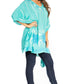 Sakkas Adalwin Third Tie Dye Desert Sun Circle Ponch Tunic Top Blouse W/Embroidery