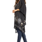 Sakkas Adalwin Third Tie Dye Desert Sun Circle Ponch Tunic Top Blouse W/Embroidery