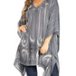 Sakkas Adalwin Third Tie Dye Desert Sun Circle Ponch Tunic Top Blouse W/Embroidery