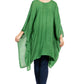Sakkas Adalwin Third Tie Dye Desert Sun Circle Ponch Tunic Top Blouse W/Embroidery