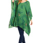 Sakkas Adalwin Third Tie Dye Desert Sun Circle Ponch Tunic Top Blouse W/Embroidery