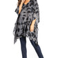 Sakkas Adalwin Third Tie Dye Desert Sun Circle Ponch Tunic Top Blouse W/Embroidery