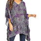 Sakkas Adalwin Third Tie Dye Desert Sun Circle Ponch Tunic Top Blouse W/Embroidery