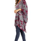 Sakkas Adalwin Third Tie Dye Desert Sun Circle Ponch Tunic Top Blouse W/Embroidery
