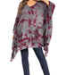 Sakkas Adalwin Third Tie Dye Desert Sun Circle Ponch Tunic Top Blouse W/Embroidery