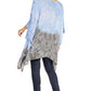 Sakkas Adalwin Third Tie Dye Desert Sun Circle Ponch Tunic Top Blouse W/Embroidery