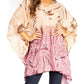 Sakkas Adalwin Third Tie Dye Desert Sun Circle Ponch Tunic Top Blouse W/Embroidery