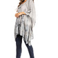 Sakkas Adalwin Third Tie Dye Desert Sun Circle Ponch Tunic Top Blouse W/Embroidery